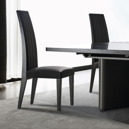 Dining Chair/Wood/Fabric Pennox Brown Color