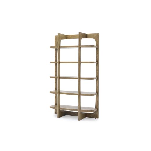 ชั้นวางของHAKIMA/VENEER OAK ธรรมชาติ สีไม้อ่อน1