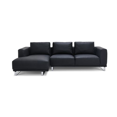 TUZZIO Left Corner Sofa - Black#0014