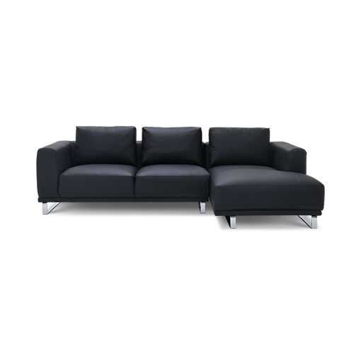 TUZZIO Right Corner Sofa - Black#0014