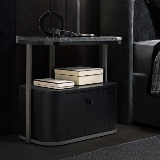 Night table Bordo Black Color
