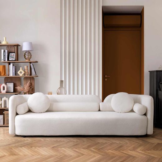 ENJOUE-C 4 SEATER SOFA - CREAM