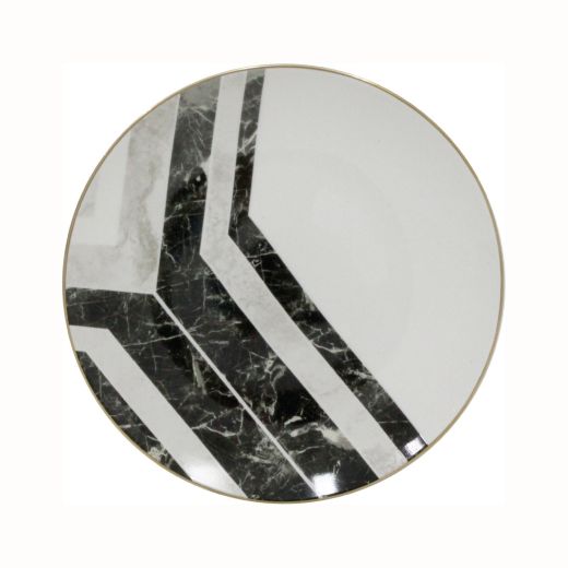 Plate#YL12-8 Ceramic Multi-color/YLC Set of 2