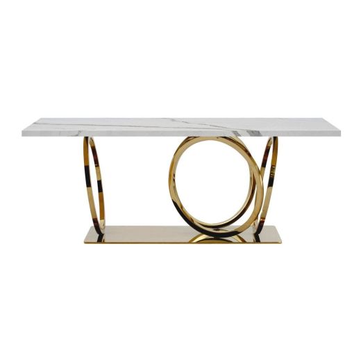 Custom Dining Table DN-SB04 Classico Statuario