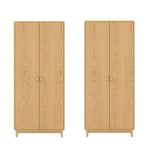 ตู้เสื้อผ้า รุ่น Hagi ขนาด 100 ซม. 2 ชิ้น