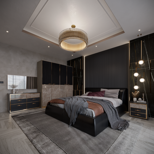 Bedroom Sets Carlotta5'&Pollux&WDPL200cm. (6 pc.)