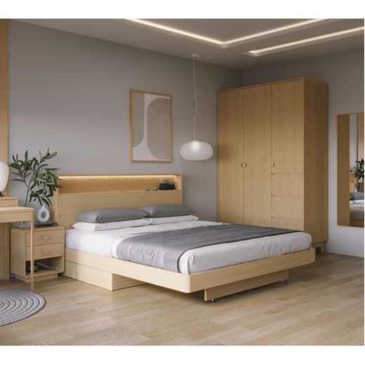 ชุดห้องนอนขนาด 6 ฟุต รุ่น Hagi Collection (Design 02)