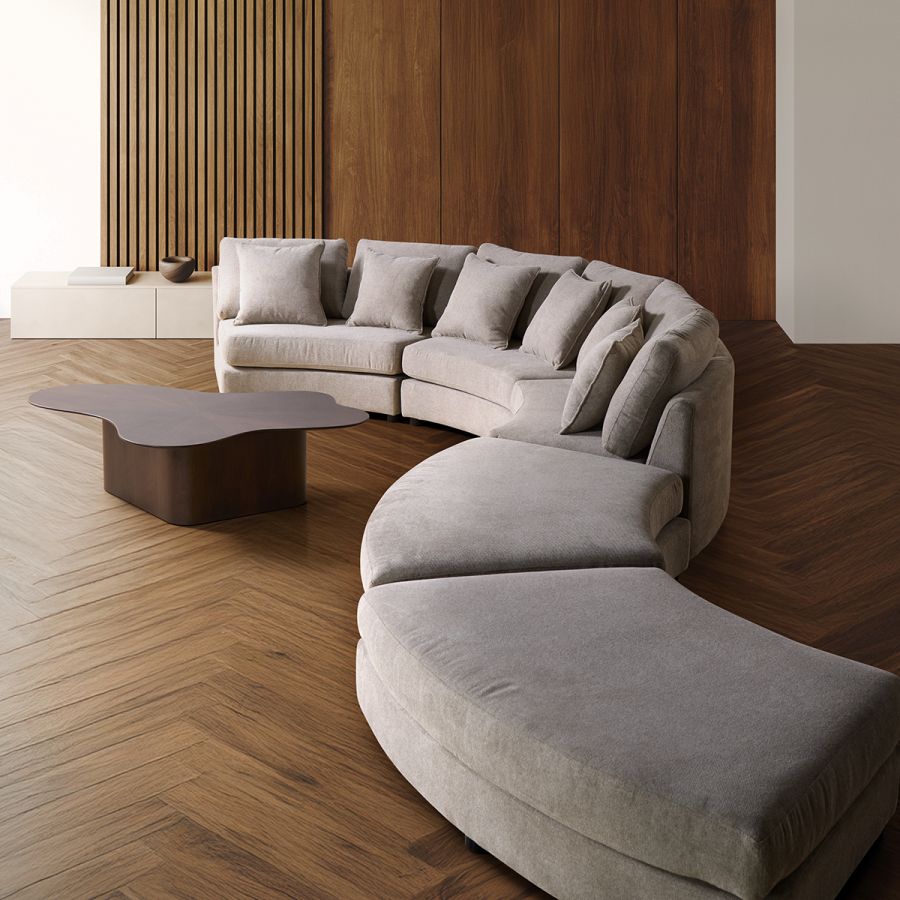 โซฟาเข้ามุม รุ่น CURVA-C สีเทา1