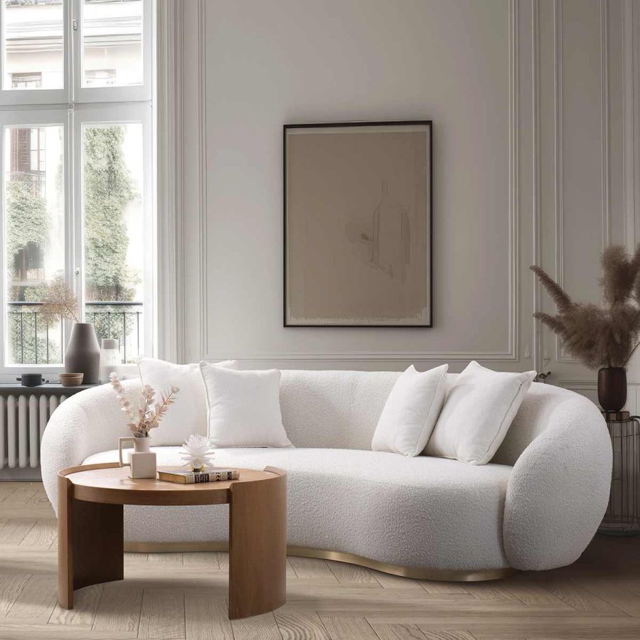 CREER-B 3 SEATER SOFA - CREAM 02