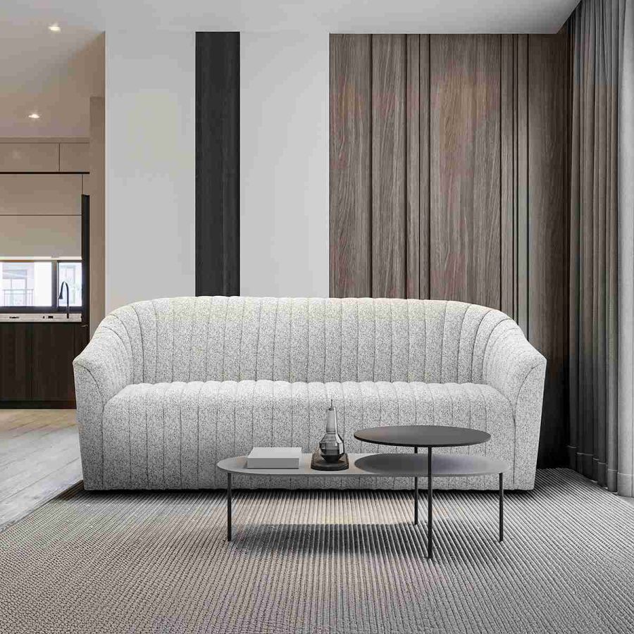 EMELY-B 3 SEATER SOFA - GREY Gray 02