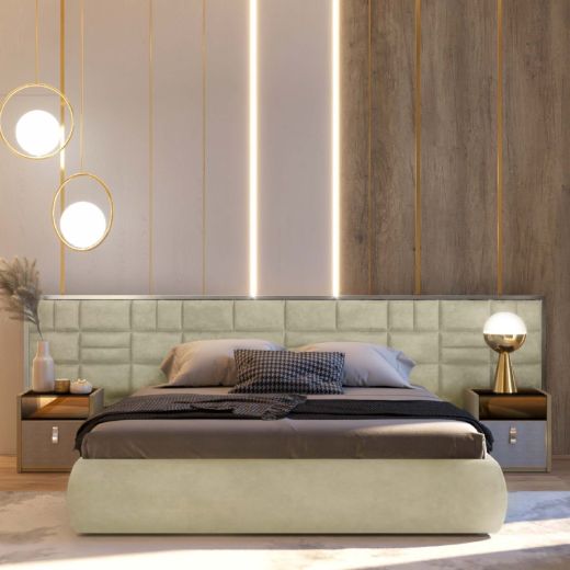 6 ft. Custom Bed Fidelio Cream color