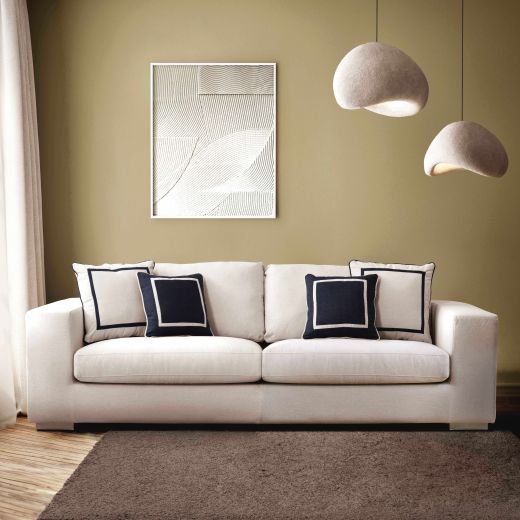 Beatris Fabric sofa 4 seater- Cream