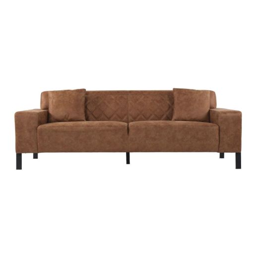 Fabric sofa Safinly 3 seater-brown