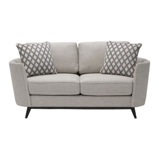 Hibernia 2 seater beige fabric sofa