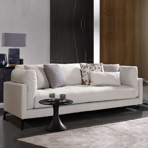Gubbie Plus Fabric Sofa 3 Seater - Cream