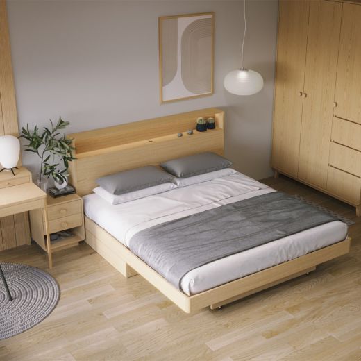 5 ft. Bed Hagi Light Wood