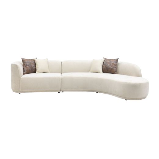 Right Corner Sofa ARIANA - Cream