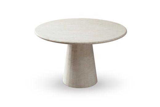 Dining table FRANDY-A120 marble travertine