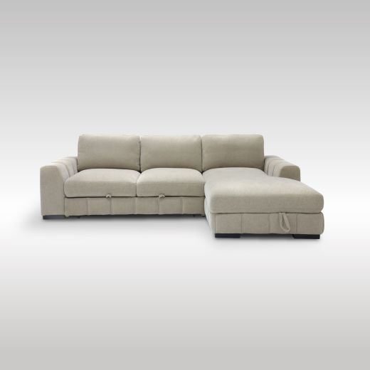 LANDLY Sofa Right corner Brown Cream