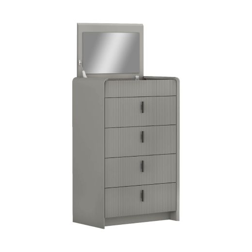 Pennie Cabinet - Wooden Gray Color