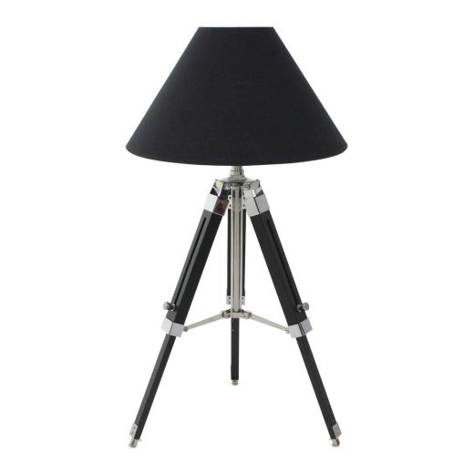 Table Lamp#KM008T Wood Black/KN