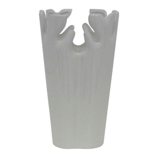 Vase#XG2873-W Ceramic White/WL