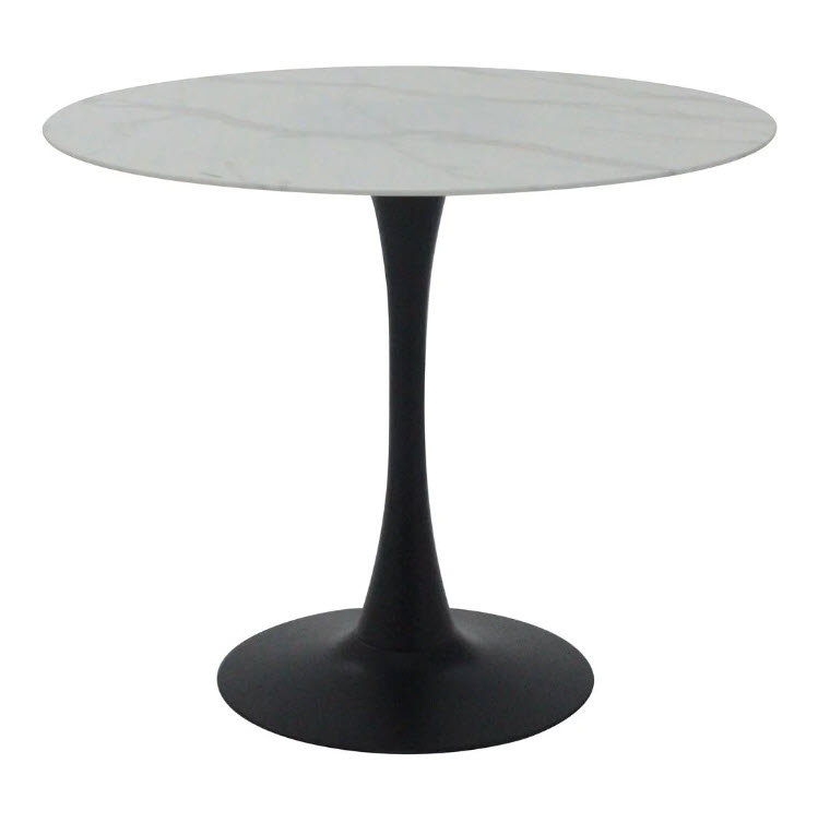 โต๊ะอาหาร รุ่น TELLER ลายหินขาว สีขาว01